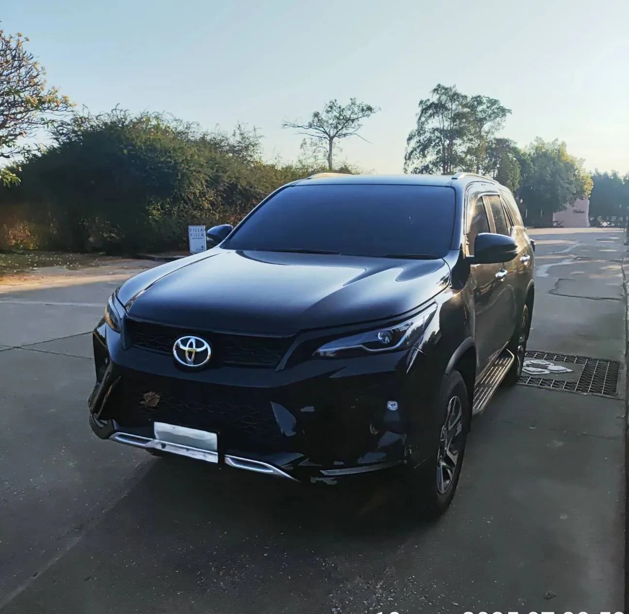 Toyota Fortuner (Black) private car with driver