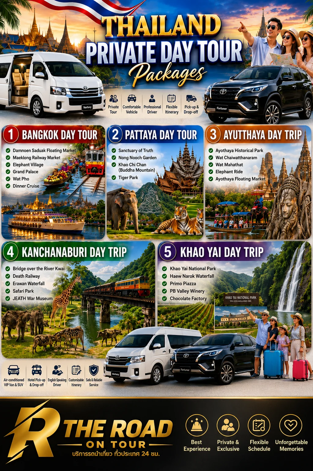 Thailand Private Day Tour Packages - The Road On Tour